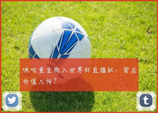 咪咕重金购入世界杯直播权,背后价值几何?