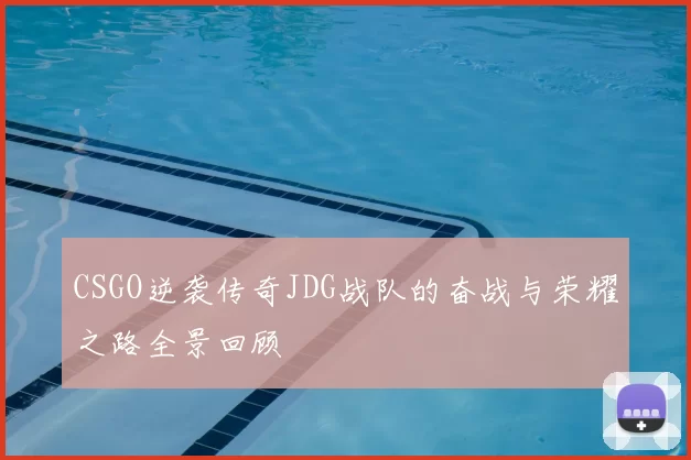 CSGO逆袭传奇JDG战队的奋战与荣耀之路全景回顾