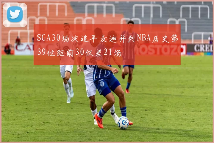 SGA30场次追平麦迪并列NBA历史第39位距前30仅差21场